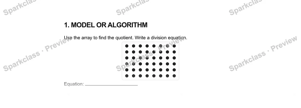 1Model or Algorithm — Grade 5 problem preview