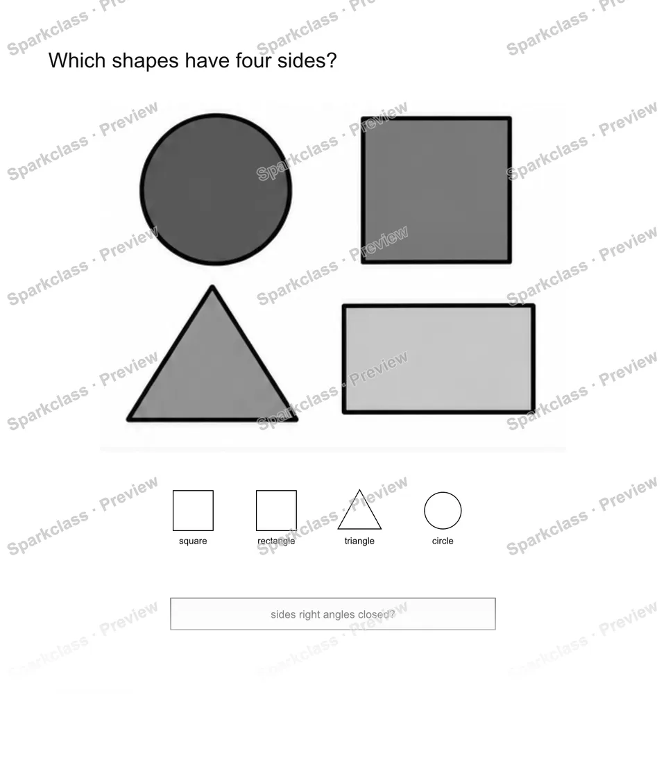 Sort by attributes — Grade 2 problem preview