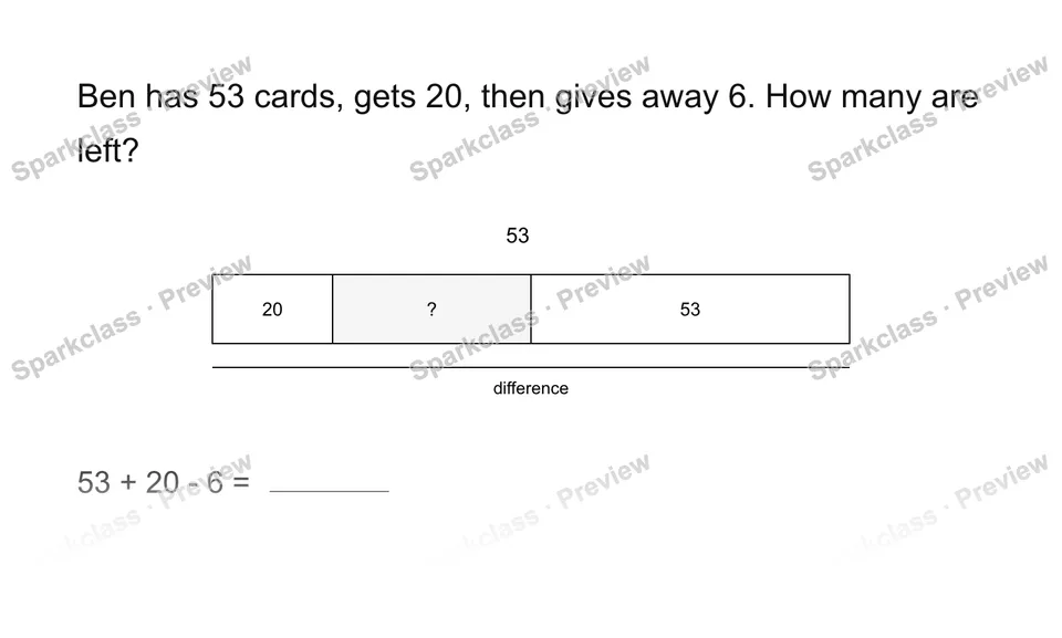 Two steps — Grade 2 problem preview