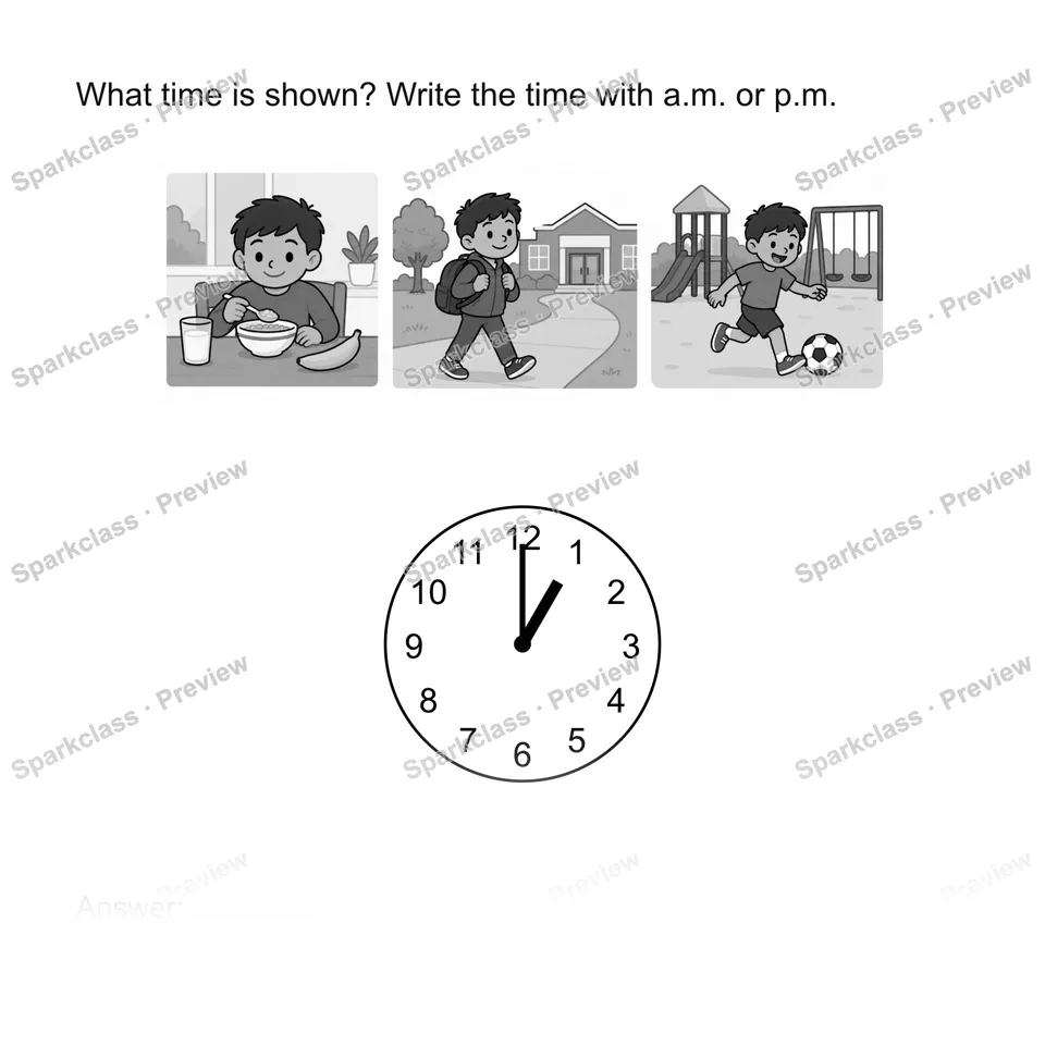 Read time to five minutes — Grade 2 problem preview