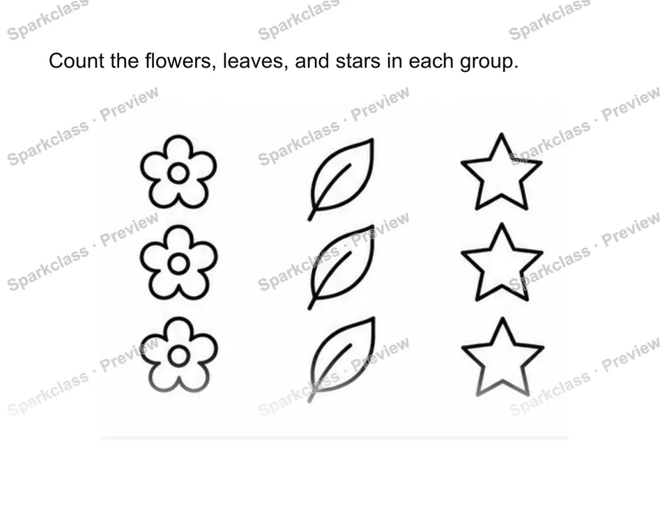 Count each category. — Kindergarten problem preview