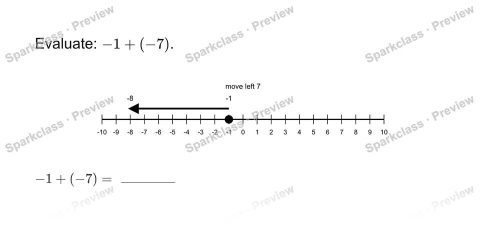 Add rational numbers — Grade 7 problem preview