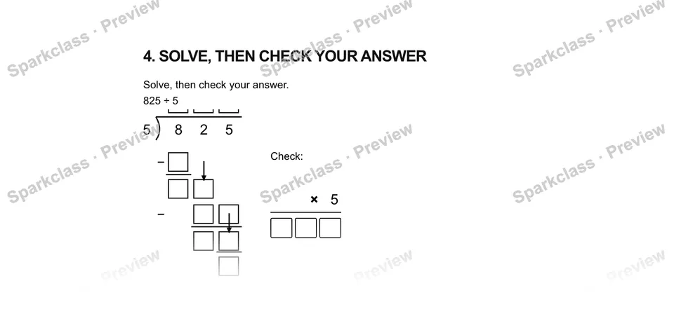 4Solve, then check your answer — Grade 5 problem preview