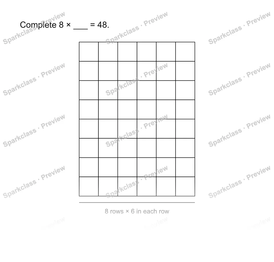 Use a known fact — Grade 3 problem preview
