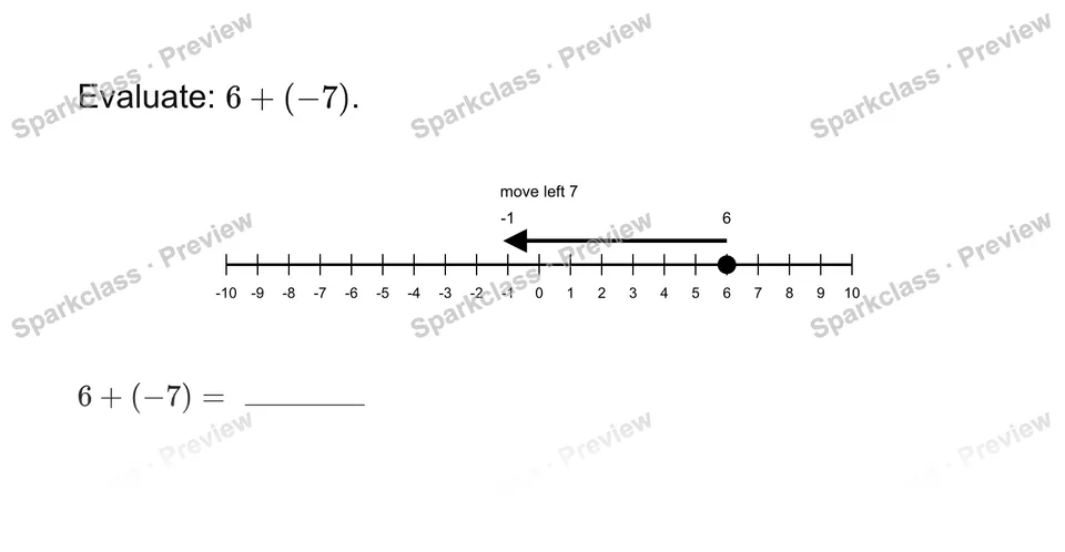 Add rational numbers — Grade 7 problem preview