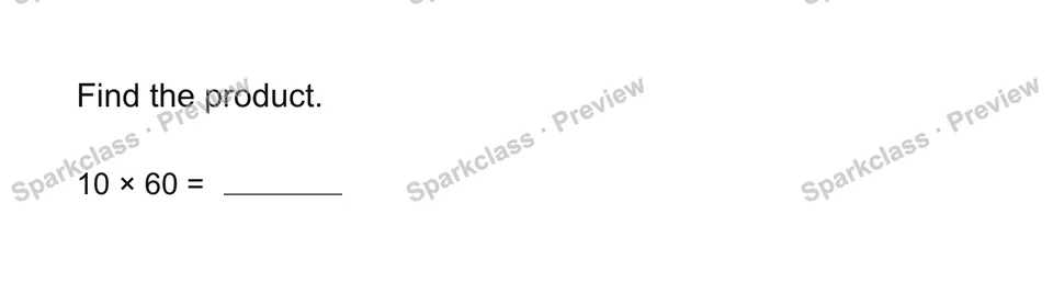 Practice the product — Grade 4 problem preview