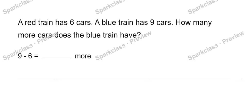 Compare in context — Grade 1 problem preview