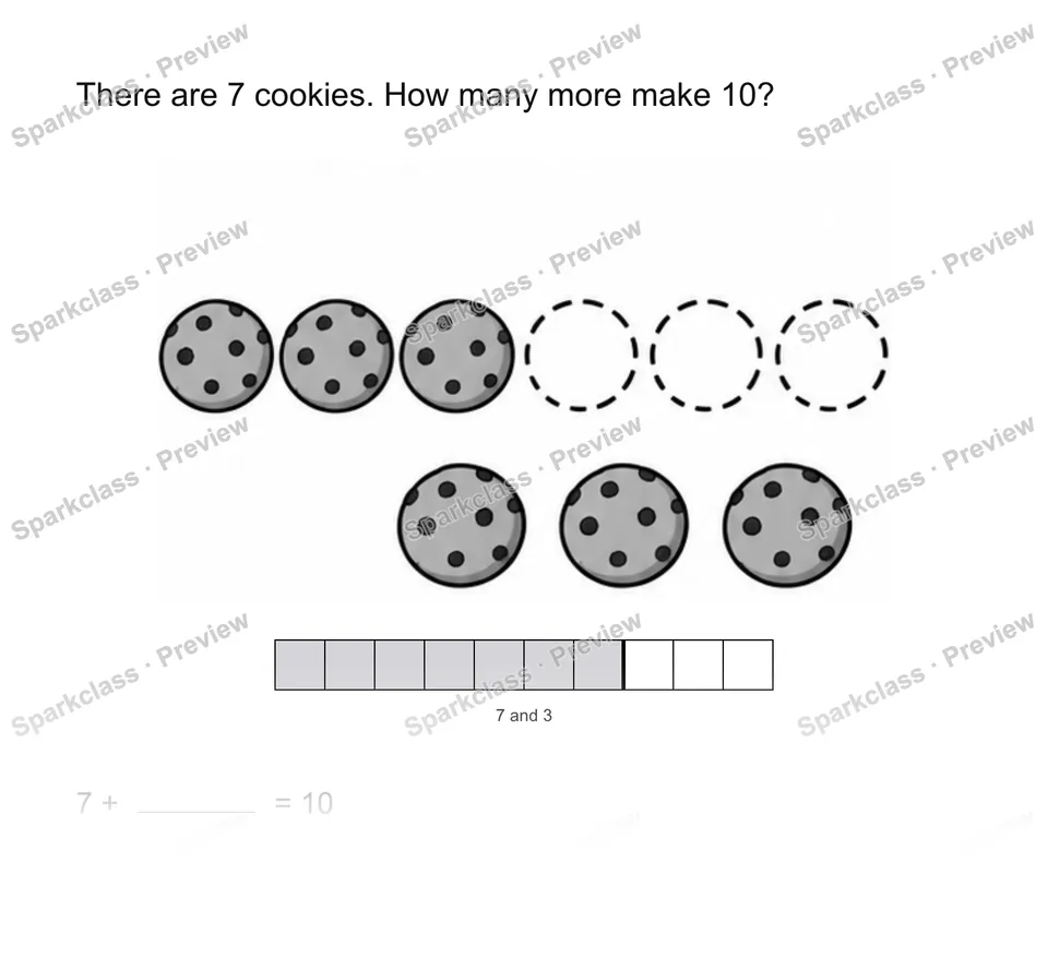 Make ten — Grade 2 problem preview