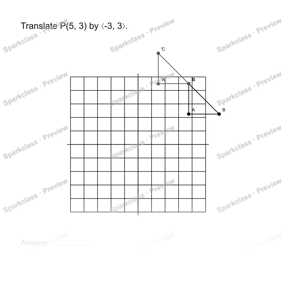 Translate points — Grade 8 problem preview