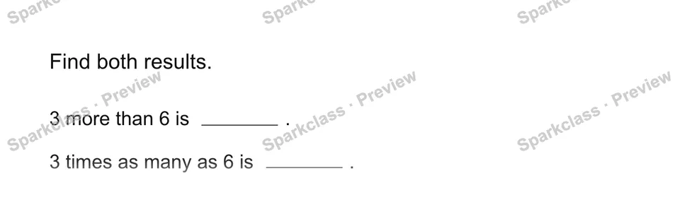 Distinguish more from times — Grade 4 problem preview