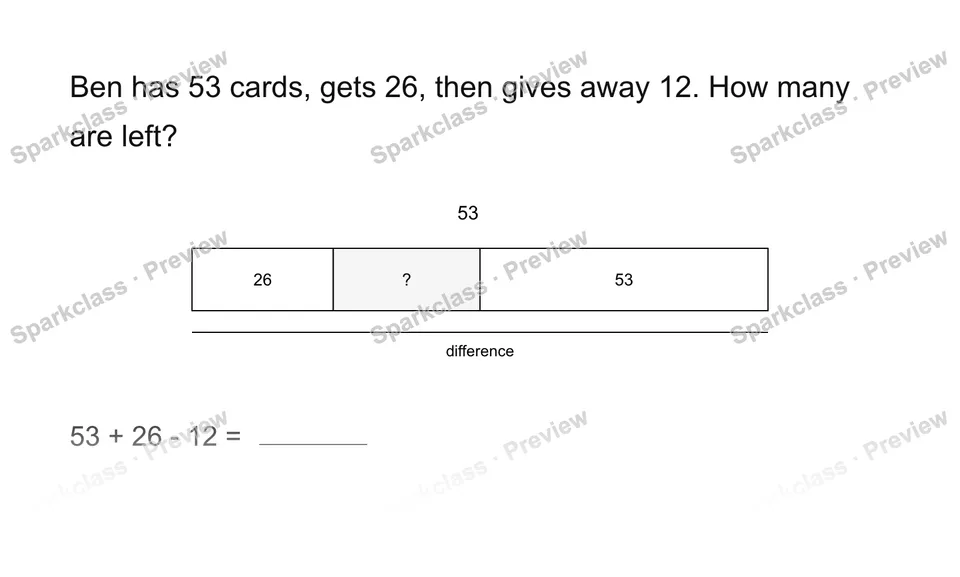 Two steps — Grade 2 problem preview
