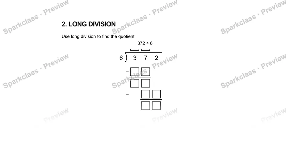 2Long Division — Grade 5 problem preview