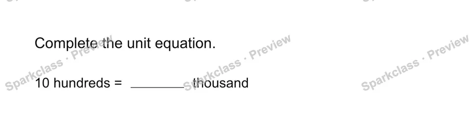 Rename hundreds — Grade 4 problem preview