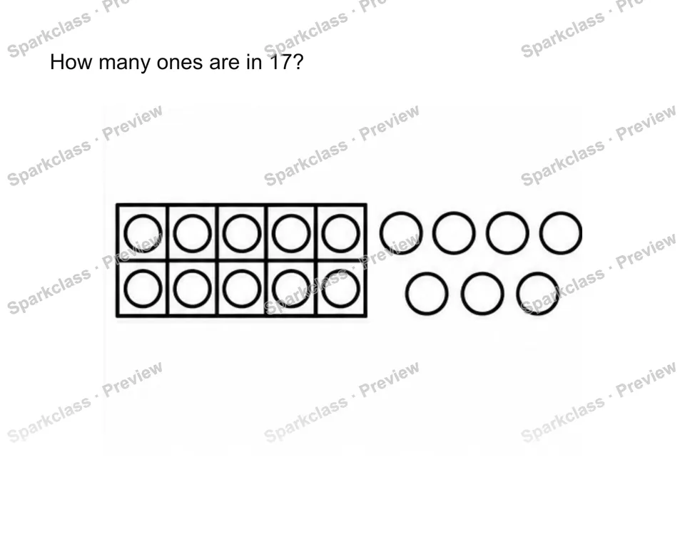 Decompose and read 11-19 — Kindergarten problem preview