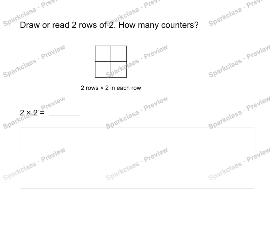Read an array — Grade 2 problem preview