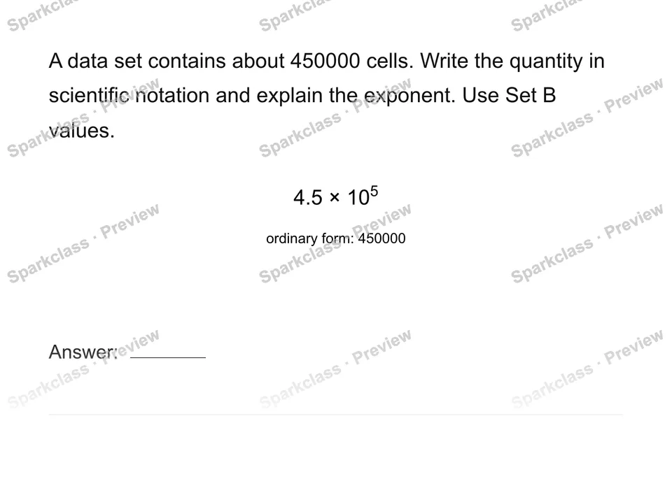 Model very large and small quantities — Grade 8 problem preview