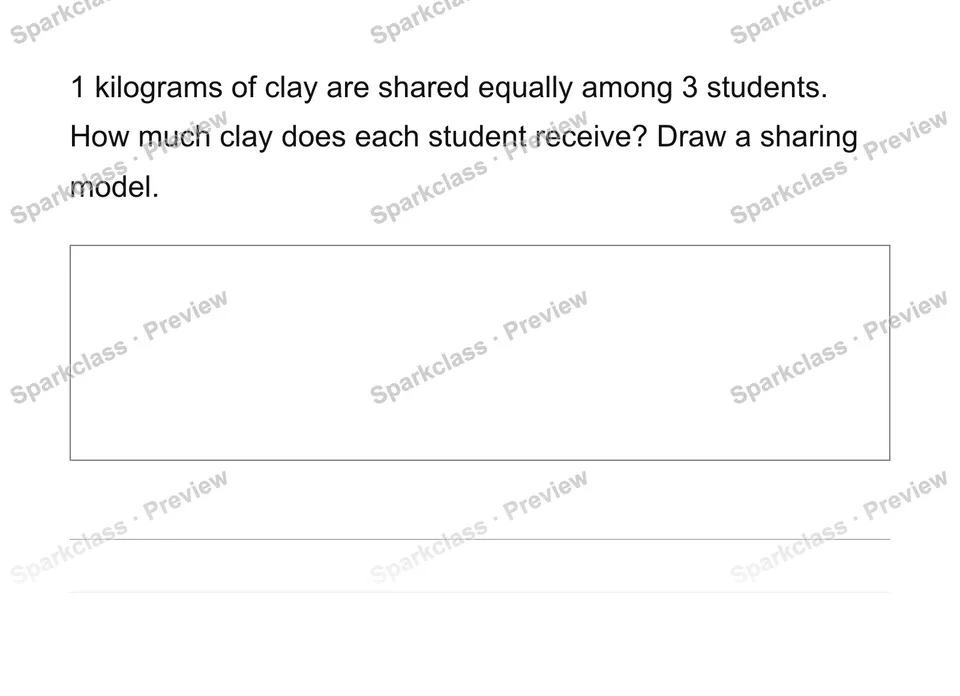 Apply fraction division in contexts — Grade 6 problem preview