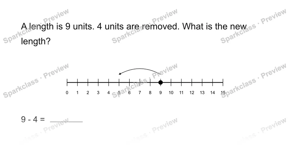 Use a length number line — Grade 2 problem preview