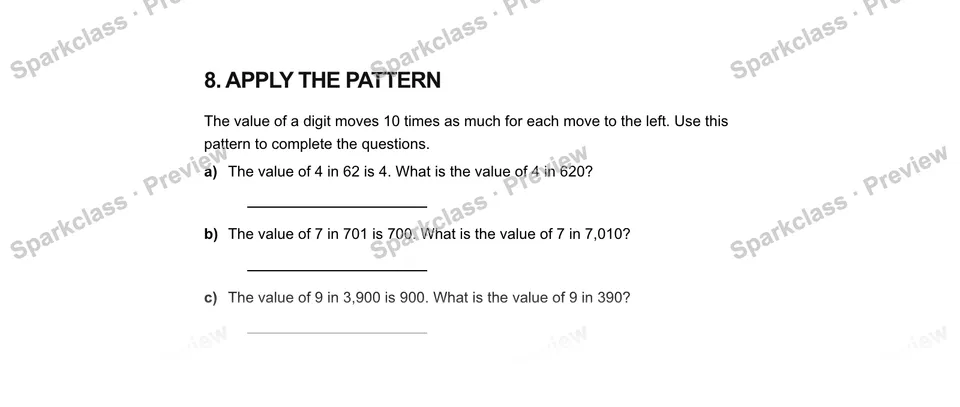 8Apply the pattern — Grade 5 problem preview