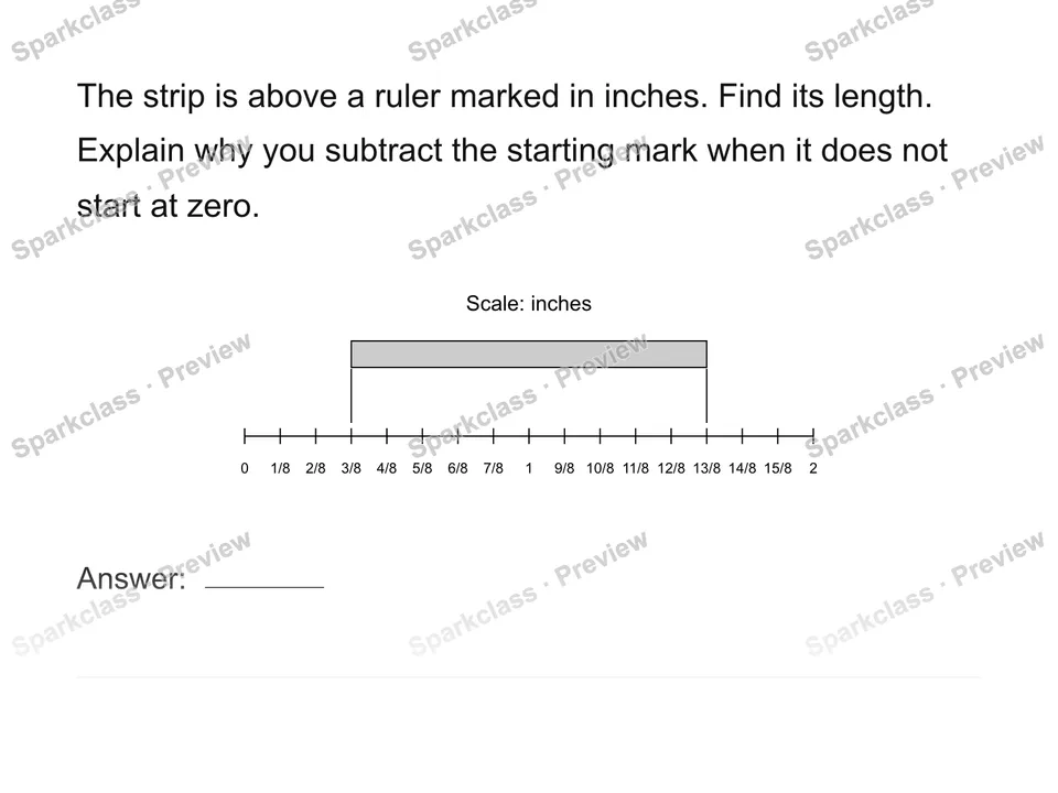 Read the length, not the endpoint — Grade 4 problem preview