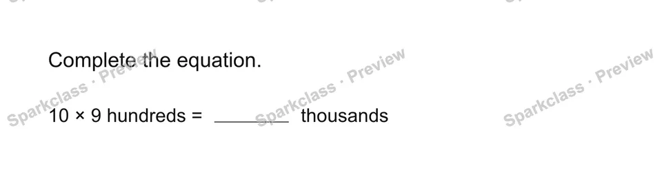 Complete the units — Grade 4 problem preview