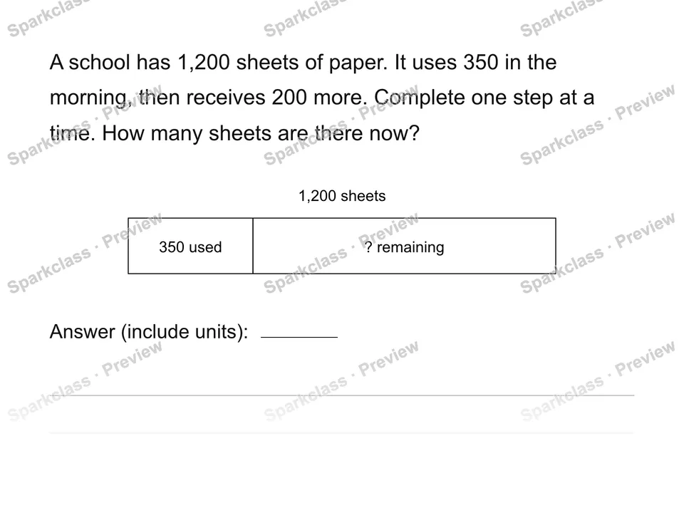 Track what remains — Grade 4 problem preview