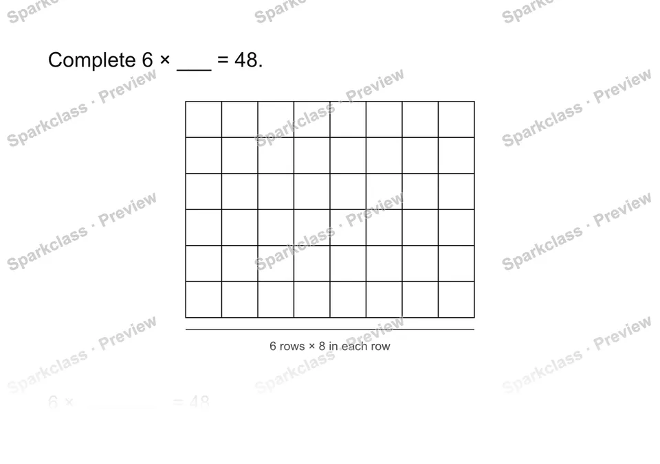 Use a known fact — Grade 3 problem preview