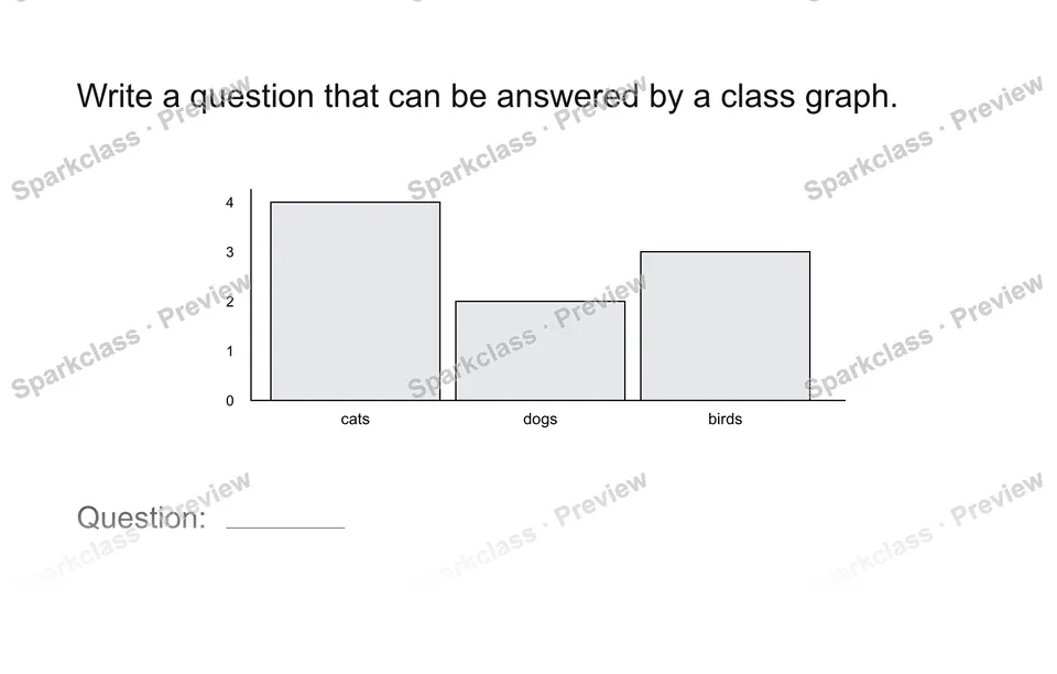 Ask a question — Grade 1 problem preview