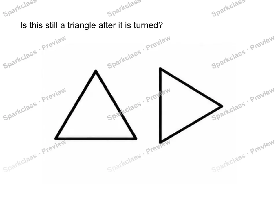 Recognize shapes in new orientations — Kindergarten problem preview