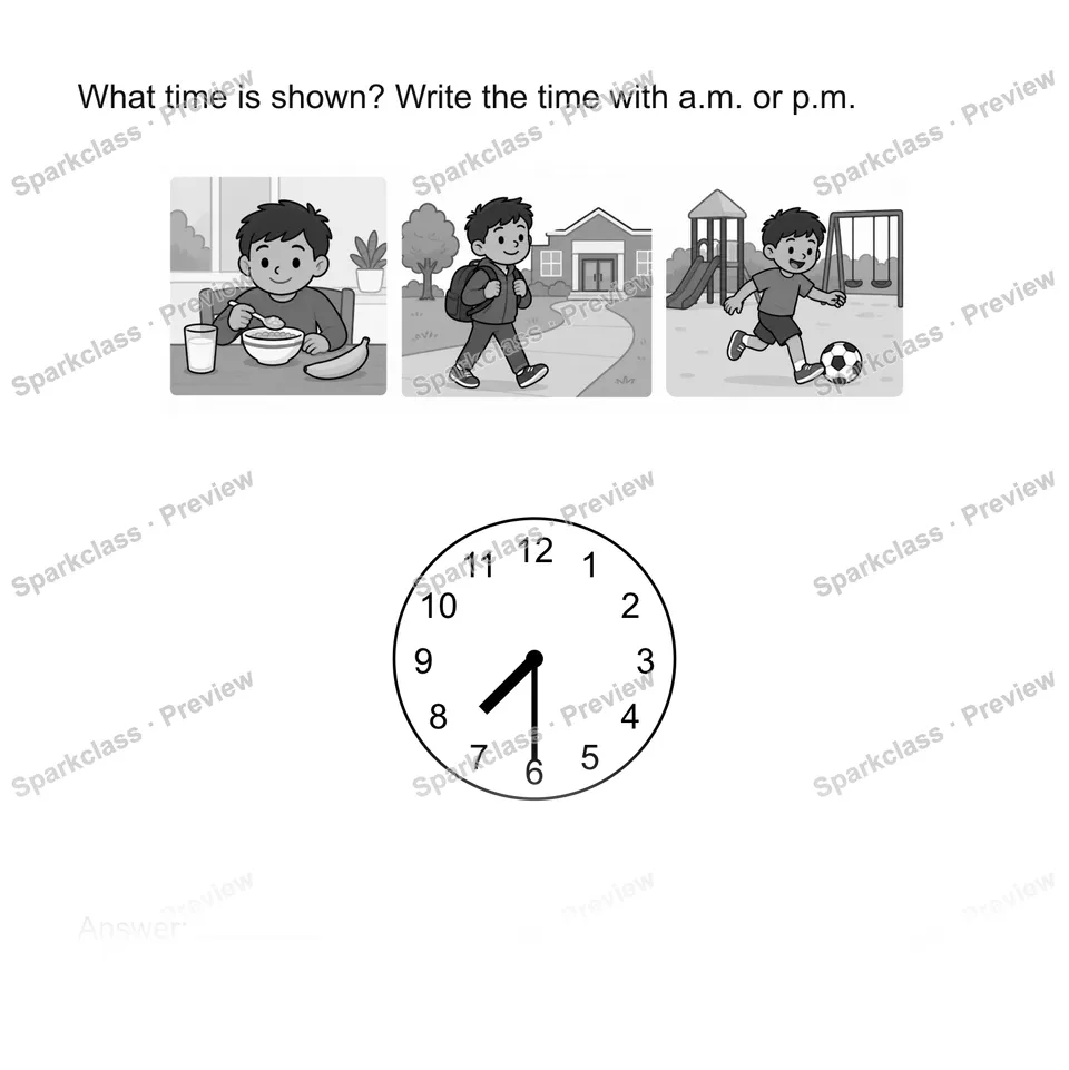 Read time to five minutes — Grade 2 problem preview