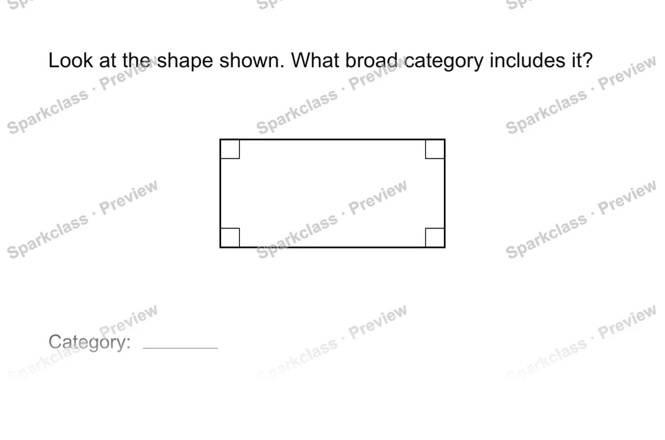Classify a shape — Grade 3 problem preview