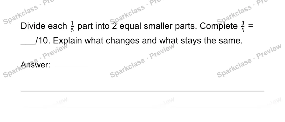 Explain equivalent fractions with models — Grade 4 problem preview