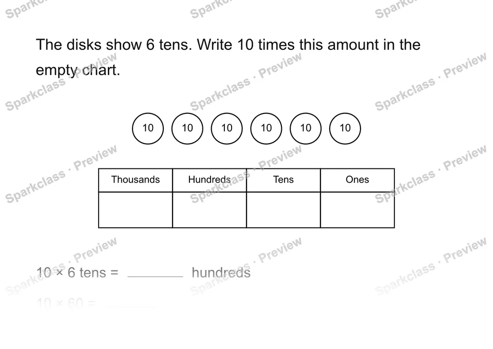 Connect units and digits — Grade 4 problem preview