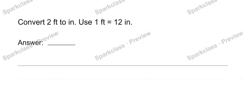 Convert measurement units — Grade 4 problem preview