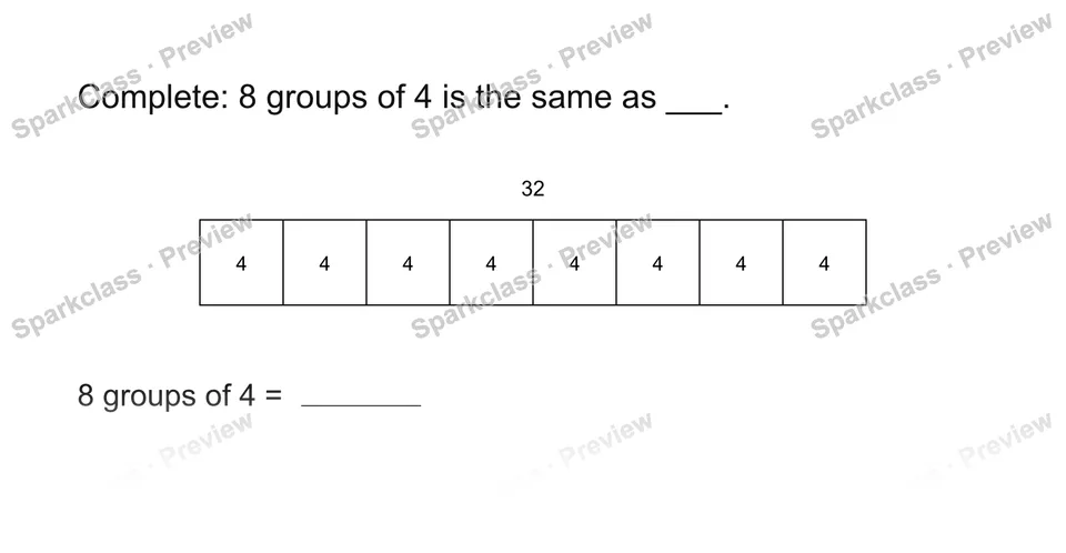 Explain the groups — Grade 3 problem preview
