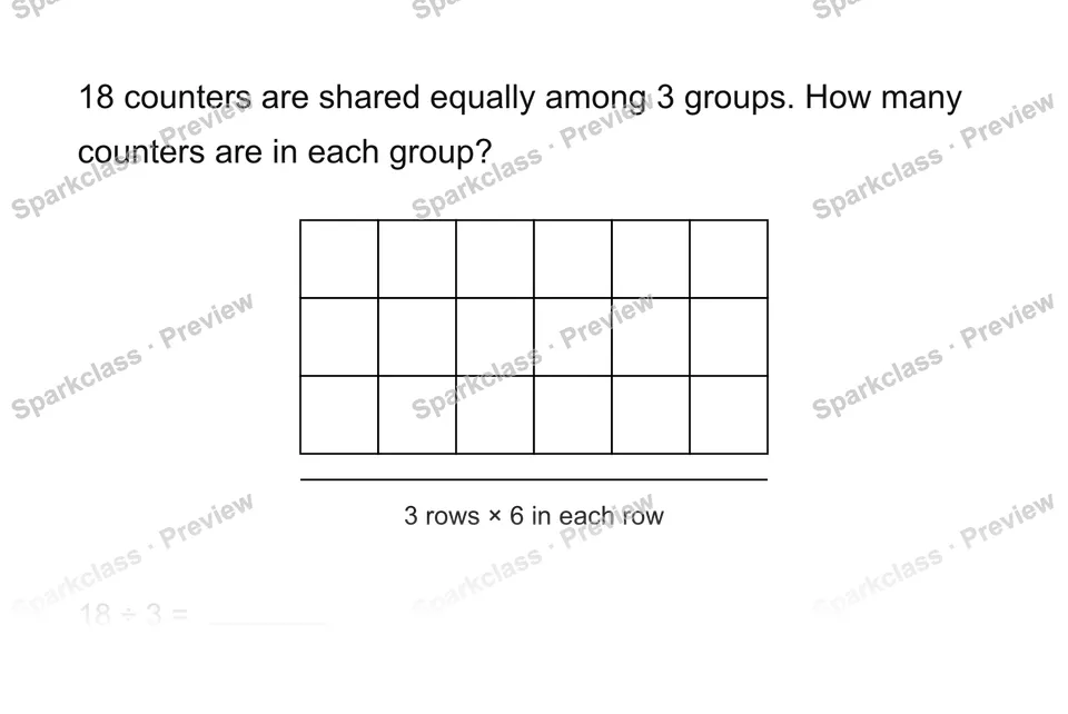 Share equally — Grade 3 problem preview