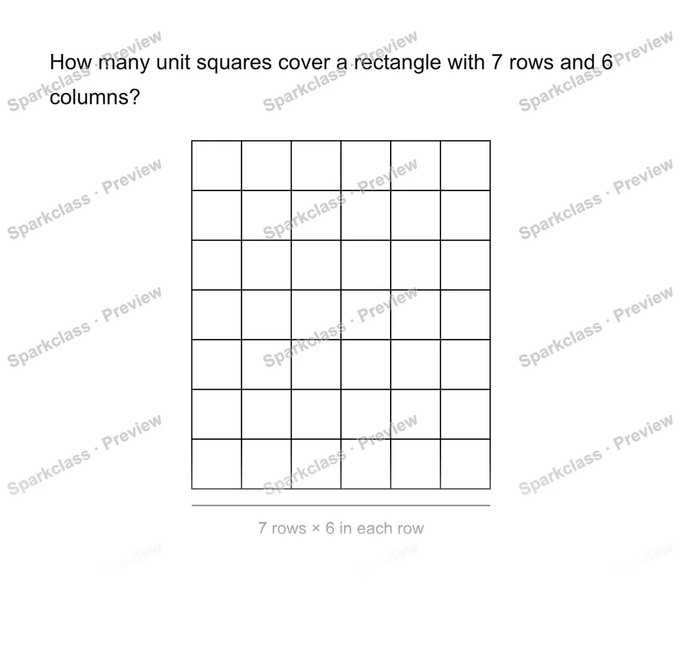 Count unit squares — Grade 3 problem preview