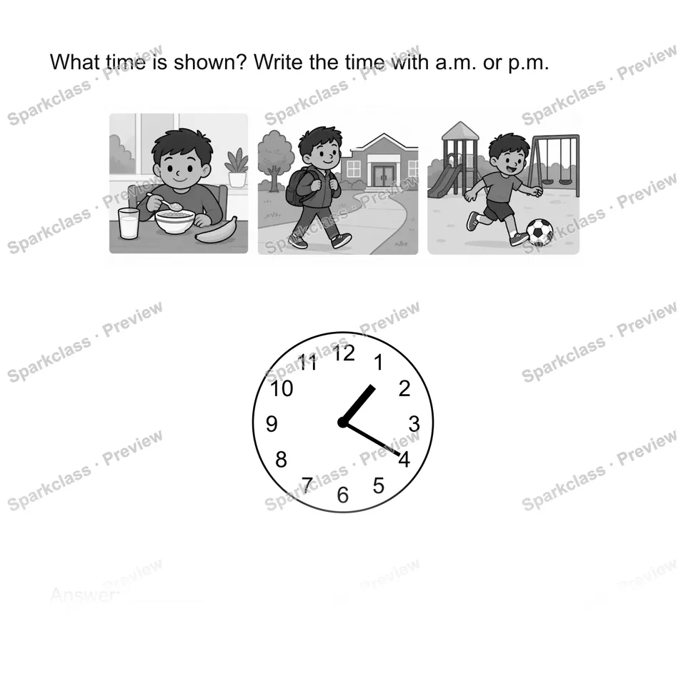 Read time to five minutes — Grade 2 problem preview