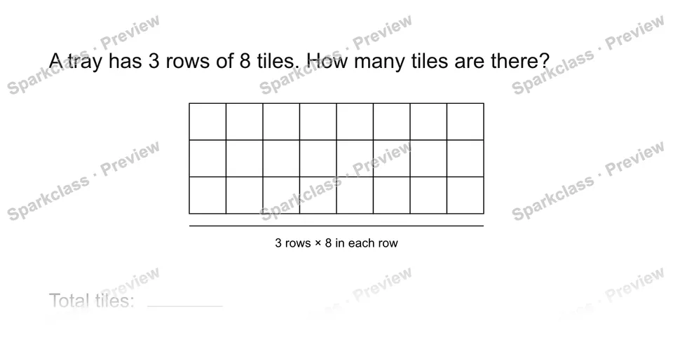 Find the unknown total — Grade 3 problem preview