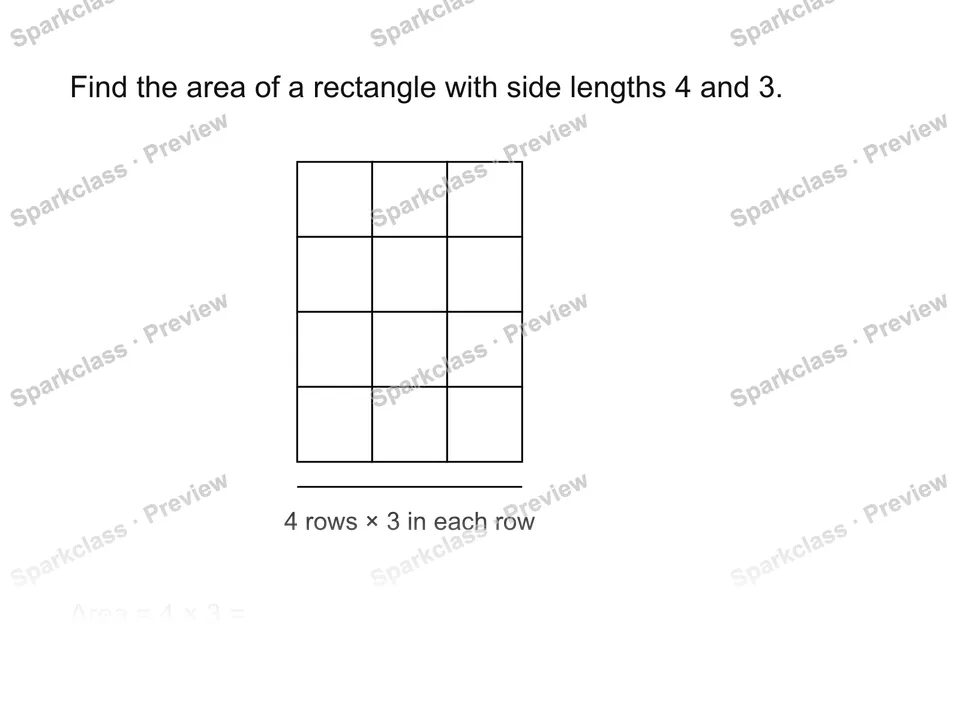 Use the area formula — Grade 3 problem preview