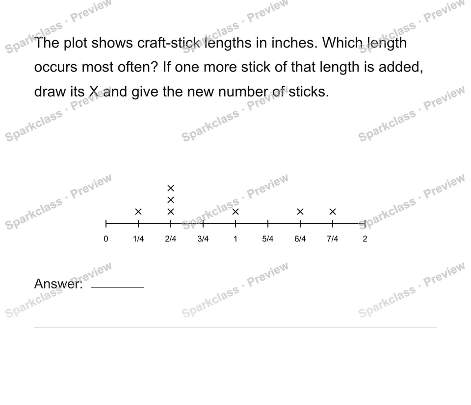 Use a new measurement dataset — Grade 4 problem preview