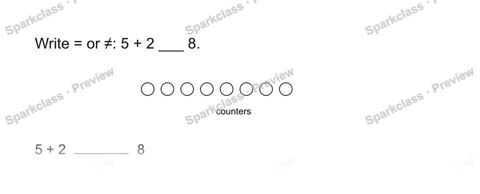 Fix the sign — Grade 1 problem preview