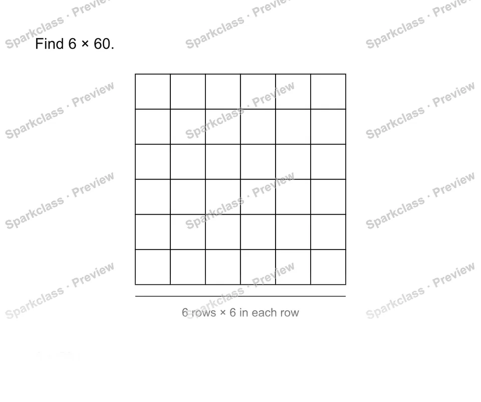 Multiply by a multiple of ten — Grade 3 problem preview