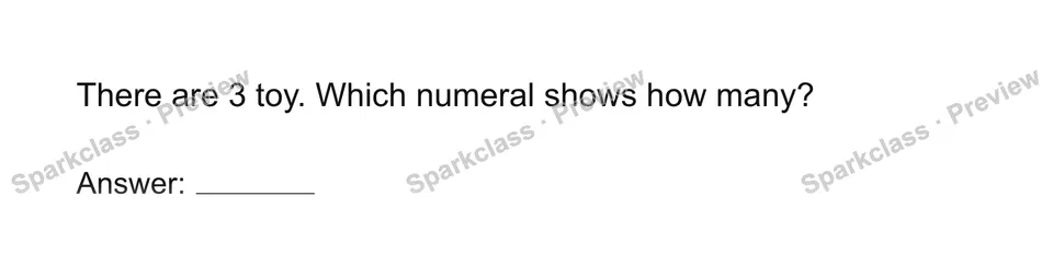 Write and represent numerals 0-20 — Kindergarten problem preview