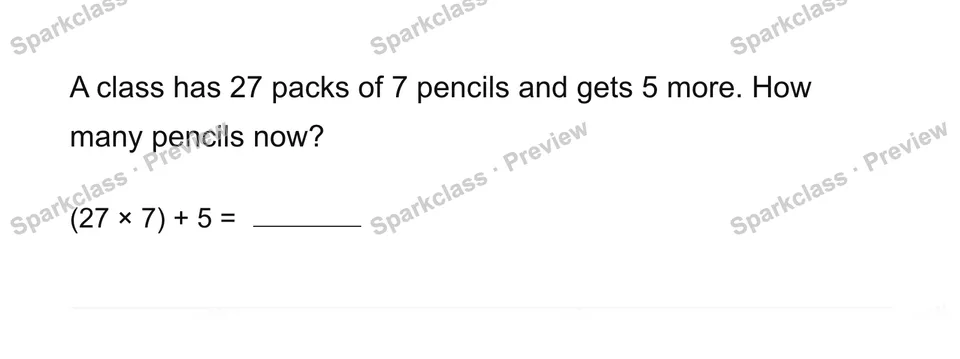 Solve a two-step story — Grade 3 problem preview
