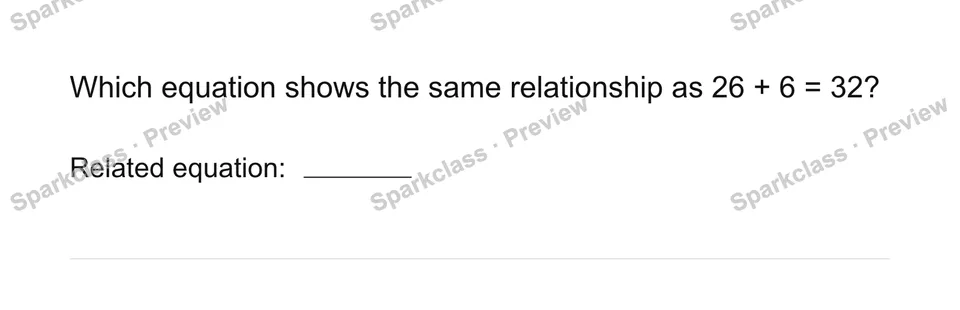 Explain an operation relationship — Grade 3 problem preview
