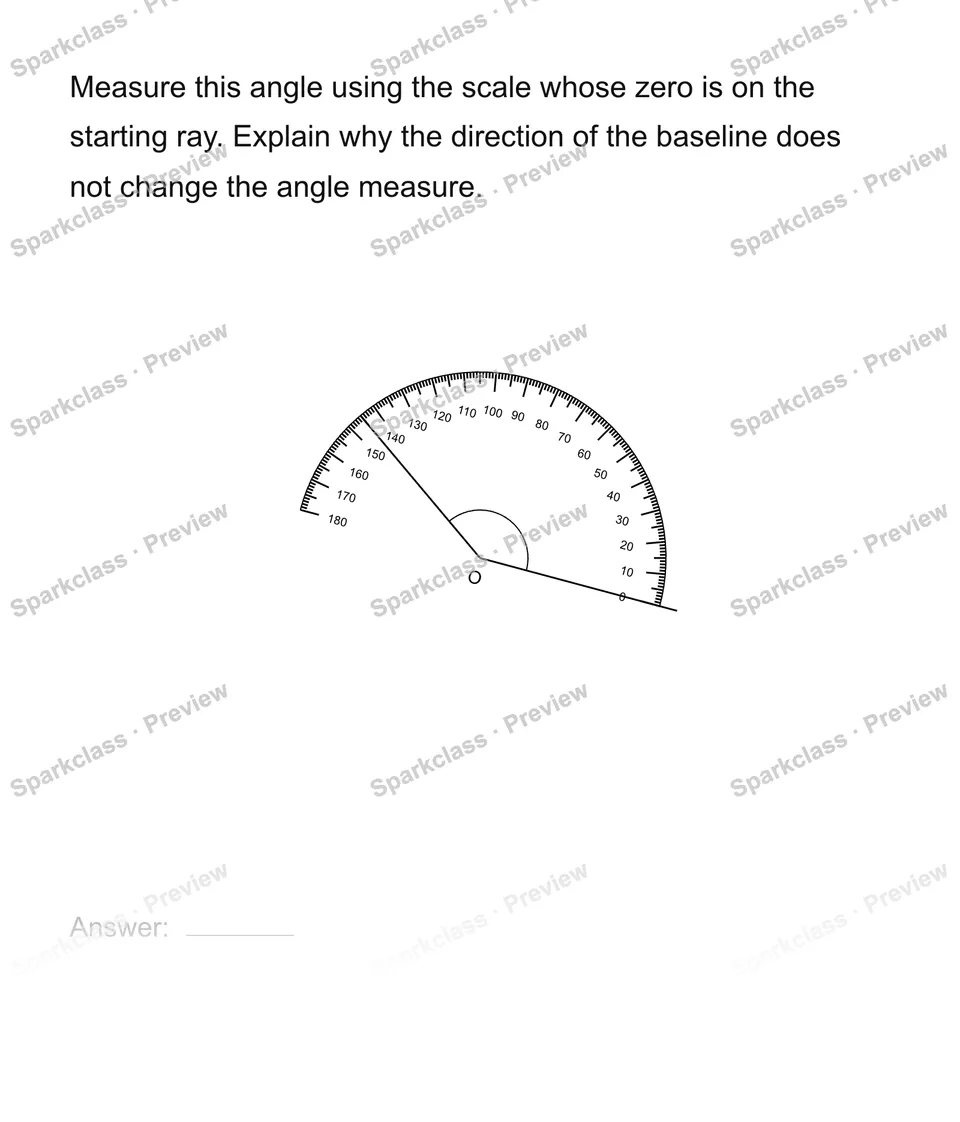Measure from a rotated baseline — Grade 4 problem preview