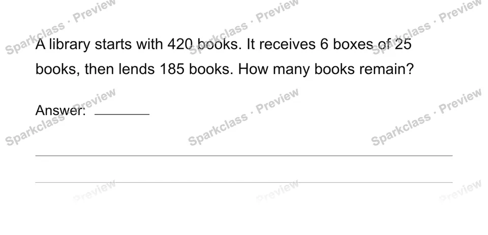 Solve a multi-step situation — Grade 4 problem preview