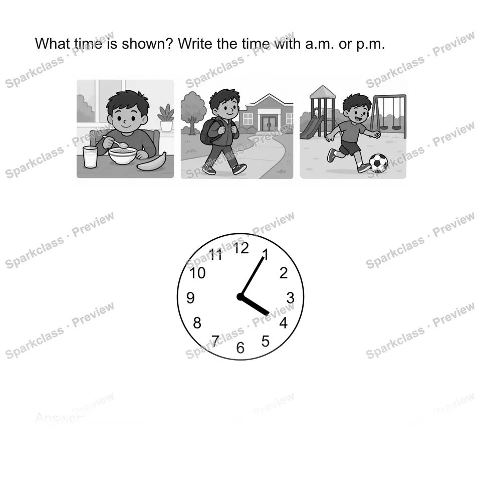 Read time to five minutes — Grade 2 problem preview