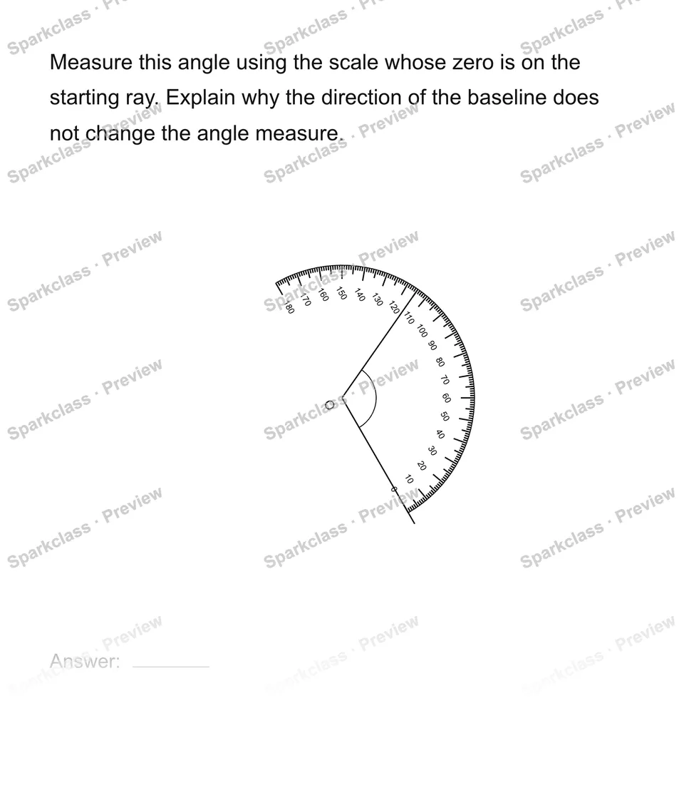 Measure from a rotated baseline — Grade 4 problem preview